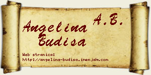 Angelina Budiša vizit kartica